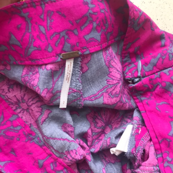 Free People drapey wide leg floral shirts - Picture 7 of 8